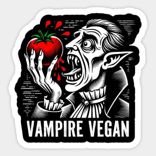 Vegan vampire Sticker